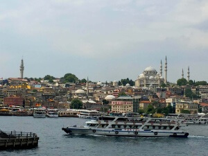 Vistas de la mezquita de Suleymaniye desde el puente de Gálata que ver en Estambul