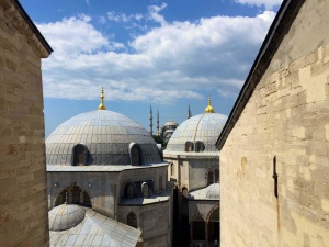 Vista de la Mezquita Azul desde Santa Sofía que ver en Estambul