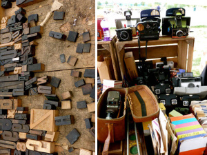 Objetos vintage en el Williamsburg Flea Market de Nueva York