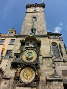 Reloj Astronómico de Praga durante un Interrail por Europa