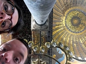 Detalle del interior de Santa Sofía que ver en Estambul