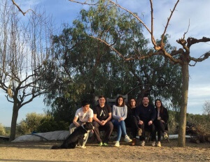 Buena compañía para una calçotada catalana