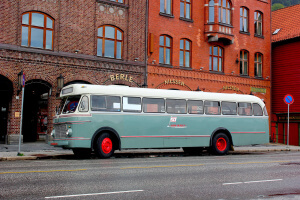 Autobus en Bryggen que ver en Bergen