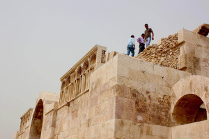 Restos del palacio en la Ciudadela que ver en Ammán