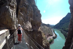 Puente colgante en el Caminito del Rey