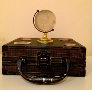 Artículos viajeros en el mercado de los Encants de Barcelona