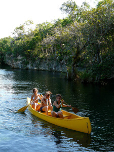Kayak en la Riviera Maya