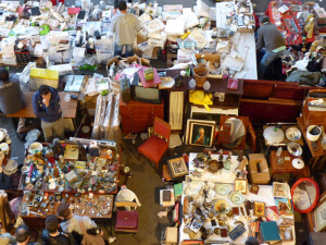 Vista aérea del mercado de los Encants de Barcelona