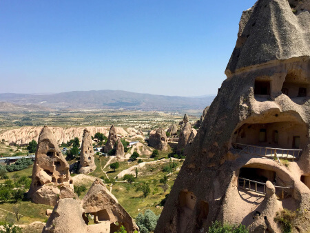 Casas en las rocas de Nevsehir que ver en Capadocia en Turquía