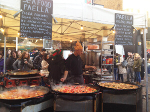 Estanes de comida en Portobello en Notting Hill en LOndres