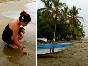 Playa de Cocles en Puerto Viejo en Costa Rica