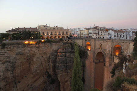 Puente Nuevo al atardecer en Ronda
