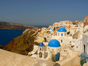 Santorini como uno de los lugares más coloridos del mundo