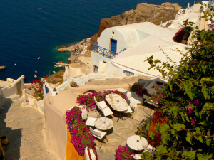 Santorini como uno de los lugares más coloridos del mundo