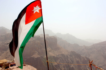 ¿Es seguro viajar a Jordania? Bandera