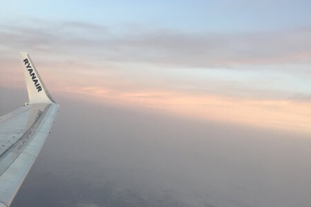 Ala de avión Ryanair