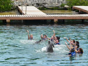 Bañarse con delfines en Xel-Hà en Riviera Maya