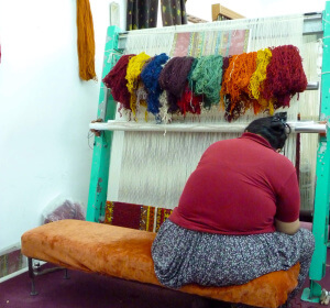 Taller de tejidos que ver en Capadocia en Turquía